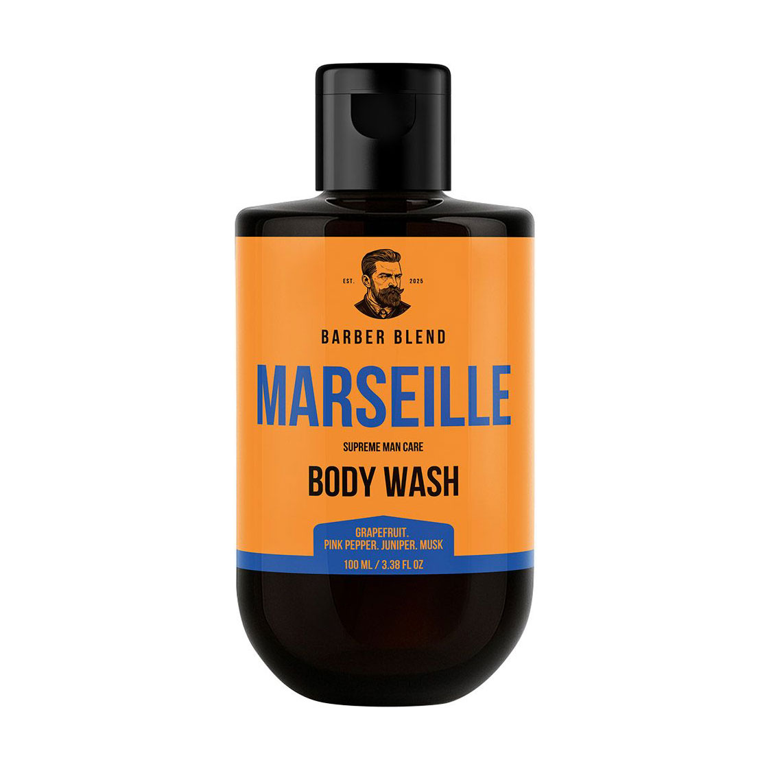 Чоловічий парфумований гель для душу Barber Blend Marseille Body Wash, 100 мл